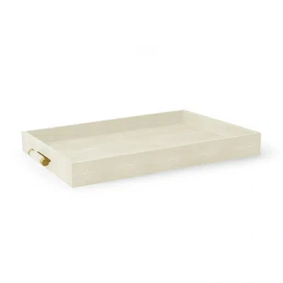 Aerin Classic Shagreen Butler Tray In Cream