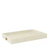 Aerin Cream Shagreen Butler Tray