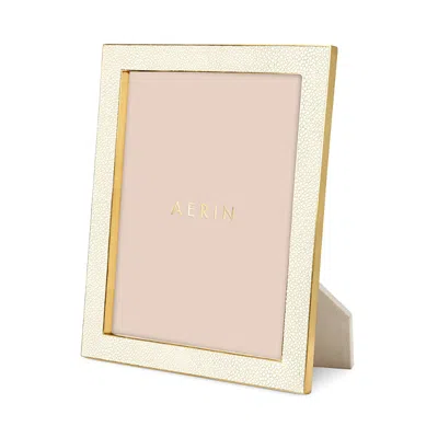 Aerin Classic Shagreen Frame, 8 X 10 In White