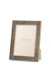 Aerin Classic Shagreen Frame; Chocolate In Brown