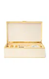Aerin - Classic Shagreen Game Set; Cream - Off-white In Gold