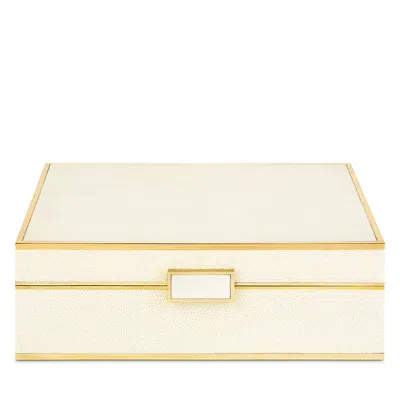Aerin Classic Shagreen Large Jewelry Box In Neutral