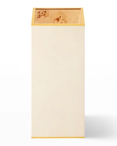 Aerin Classic Shagreen Umbrella Stand In Beige/khaki