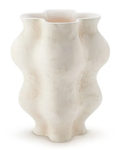 Aerin Corvo Large Vase In Parchment