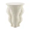 Aerin Corvo Resin Side Table In Fresco White