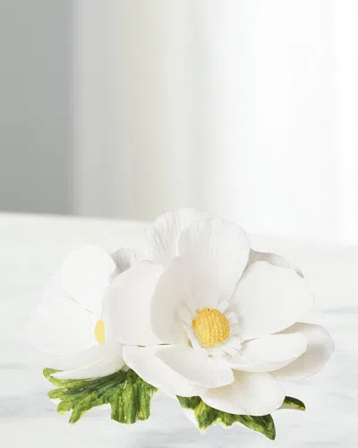 Aerin Cosmos Porcelain Flower In White