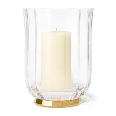 Aerin Delmara 9.6'' H Crystal Tabletop Hurricane In Clear
