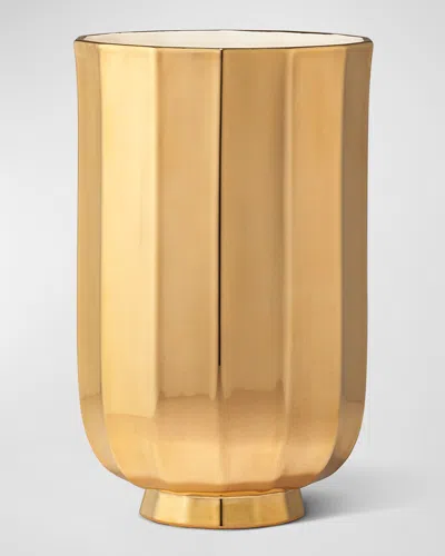 Aerin Delmara Golden Vase, 8.5"