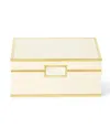 Aerin Embossed Faux Shagreen Jewelry Box In Neutral