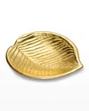 Aerin Emilia Leaf Dish In Gold