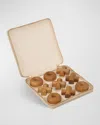 Aerin Enzo Leather Travel Tic-tac-toe Set In Fawn