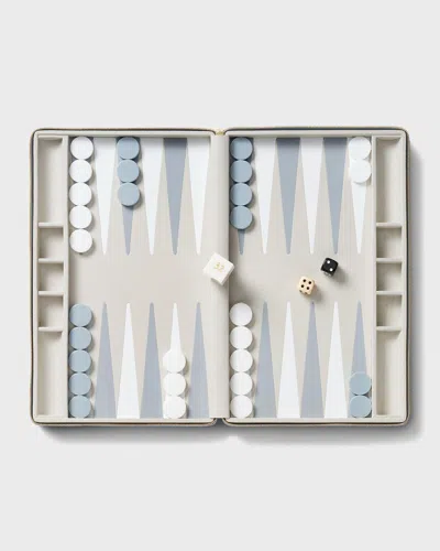 Aerin Enzo Travel Backgammon Set In Blue