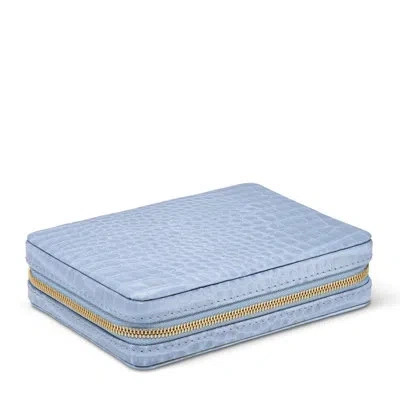 Aerin Enzo Travel Card Set In Blue