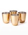 Aerin Fausto Julep Cups, Set Of 4 In Gold