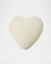 Aerin Faux Shagreen Heart Jewelry Box, Cream In White