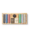 Aerin Faux Shagreen Poker Set In Cream