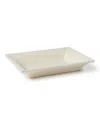 Aerin Faux-shagreen Rectangle Vide Poche In White