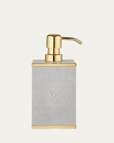 Aerin Faux Shagreen Soap Pump In Gray