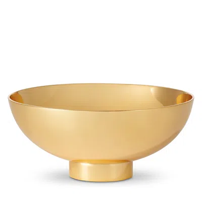Aerin Sintra Small Footed Bowl In Gold