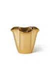 Aerin Gilded Clover Small Vase In Gold