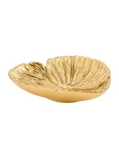 Pre-owned Aerin Heart Catchall Dish In Gold