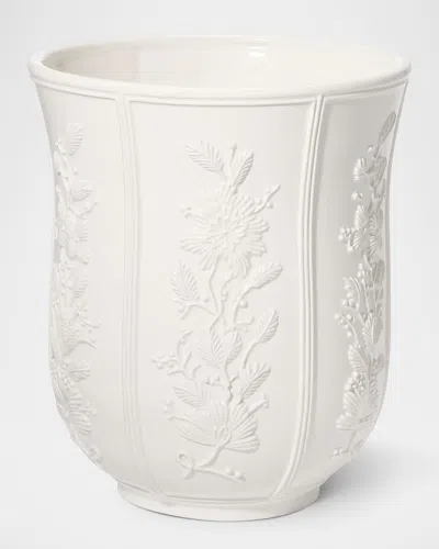 Aerin Josepha Wastebasket In White