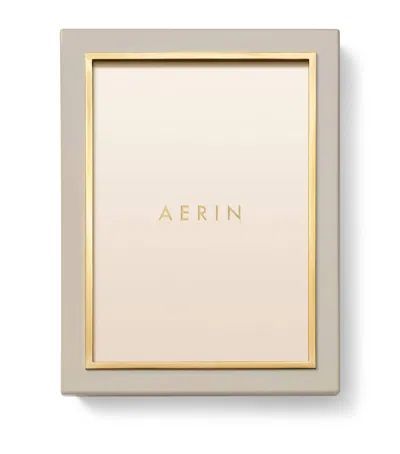 Aerin Lacquered Varda Photo Frame In Brown