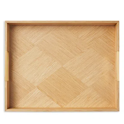 Aerin Marcello Large Tray In Brown