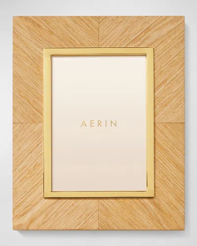 Aerin Marcello Oak Wood Picture Frame, 5" X 7" In Brown