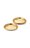 Aerin Marzia Coaster; Set Of 4 In Gold