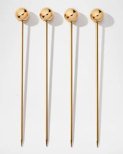 Aerin Mattea Cocktail Picks In Gold