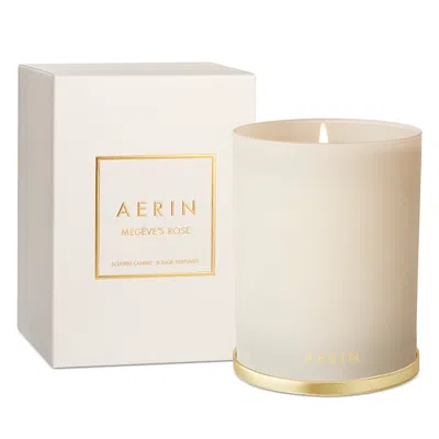 AERIN MEGEVE'S ROSE CANDLE, 9.5 OZ