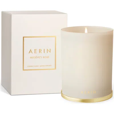Aerin Megève's Rose Scented Candle In White