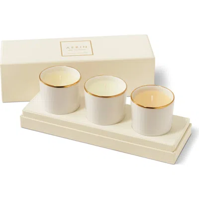 Aerin Mini Candle Set In White