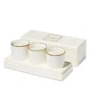 Aerin Mini Scented Candle Trio In White