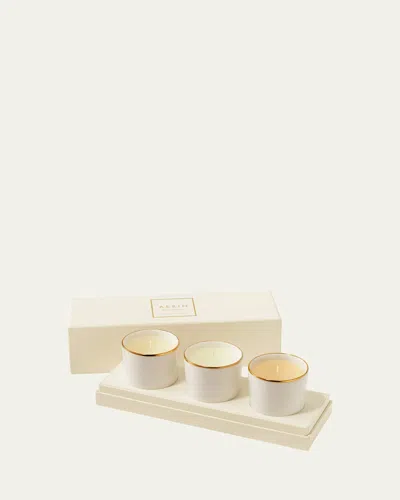 Aerin Mini Trio Candle Set In Transparent