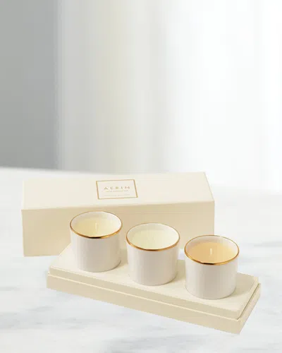 Aerin Mini Trio Candle Set In White