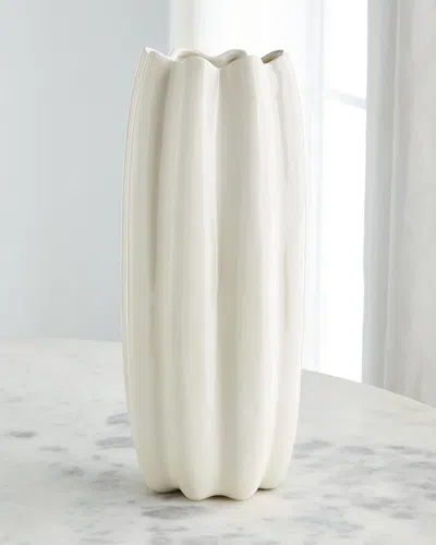 Aerin Mirabelle Tall Vase In White