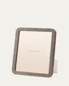Aerin Modern Faux Shagreen Frame, 8" X 10" In Chocolate