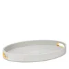 Aerin Modern Shagreen Cocktail Tray In Dove