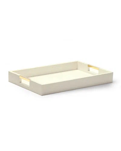 Aerin Modern Shagreen Desk Tray In White