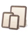 Aerin Modern Faux Shagreen Frame, 4" X 6" In Chocolate