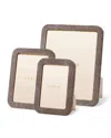 Aerin Modern Faux Shagreen Frame, 5" X 7" In Chocolate