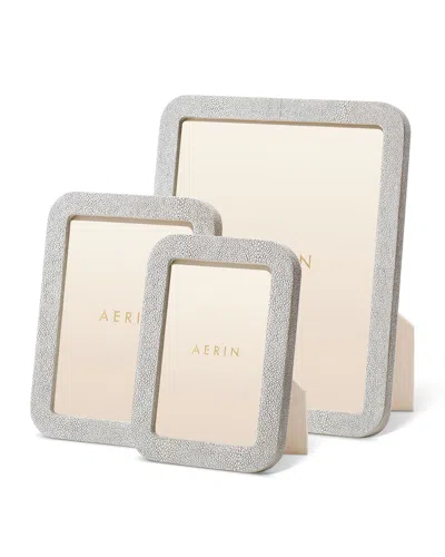 Aerin Modern Shagreen Frame, 5" X 7" In Grey