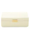 Aerin Large Blush Modern Faux-shagreen Decorative Box