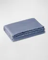 Aerin Noe Cashmere-wool Throw In Nordic Blue