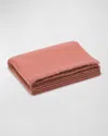 Aerin Noe Cashmere-wool Throw In Pink Clay