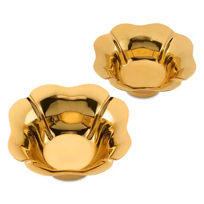 Aerin Olivia Nesting Bowls, Set Of 2 In Gold