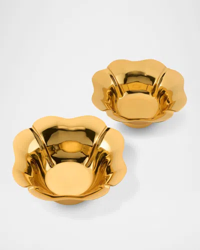 Aerin Olivia Nesting Bowls, Set Of 2 In Yellow