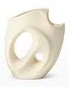 Aerin Petra Vase In Matte Crea